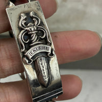 CHROME HEARTS DAGGER ID CUBAN BRACELET