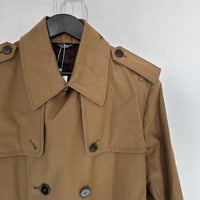 FW2014 DOLCE & GABBANA DOUBLE BREASTED BEIGE COAT