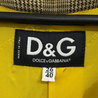 90S DOLCE&GABBANA GLEN PLAID TWO PIECE SETS
