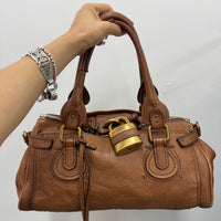 CHLOE VINTAGE TAN LEATHER PADDINGTON BAG