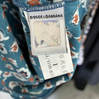 VINTAGE DOLCE & GABBANA UNDERWEAR FLORAL PRINT S/S TOP
