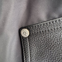CHROME HEARTS NYLON + LEATHER CARPENTER PANTS