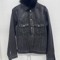 VENGEANCE STUDIOS WAX DENIM FUR JACKET