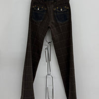 2000S DOLCE & GABBANA WOOL CHECKERED PANT