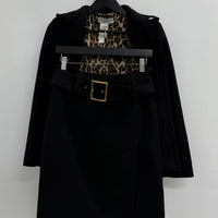 FW2001 DOLCE & GABBANA BLACK WOOL MATCHING SET