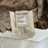VINTAGE DOLCE & GABBANA LEOPARD PRINT TANK TOP