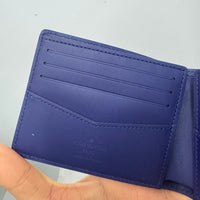 LOUIS VUITTON VIRGIL ABLOH BLUE MONOGRAM BANDANA SLENDER WALLET