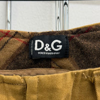 VINTAGE DOLCE & GABBANA LIGHT BROWN MID RISE PANTS