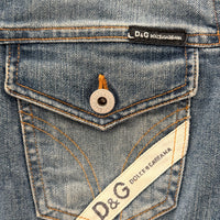 VINTAGE DOLCE & GABBANA FADED BLUE DENIM JACKET