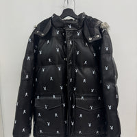 SUPREME X PLAYBOY LEATHER PUFFER JACKET