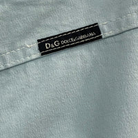 VINTAGE DOLCE&GABBANA COTTON LIGHT BLUE STRAIGHT PANTS