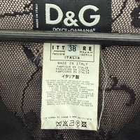 VINTAGE DOLCE&GABBANA BLACK FITTED TAILORED JACKET
