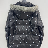 SUPREME X PLAYBOY LEATHER PUFFER JACKET
