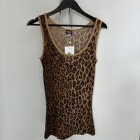 VINTAGE DOLCE & GABBANA LEOPARD PRINT TANK TOP