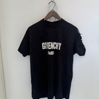 GIVENCHY PARIS DOUBLE LAYER DISTRESSED SHIRT