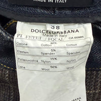 2000S DOLCE & GABBANA WOOL CHECKERED PANT