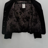 VINTAGE DOLCE&GABBANA BLACK FITTED TAILORED JACKET