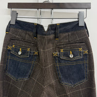 2000S DOLCE & GABBANA WOOL CHECKERED PANT
