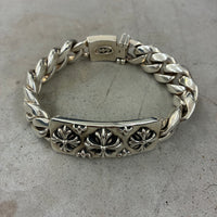 A&G ROCK VINTAGE 90S TRIPLE CROSS ID BRACELET