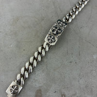 A&G ROCK VINTAGE 90S TRIPLE CROSS ID BRACELET