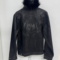 VENGEANCE STUDIOS WAX DENIM FUR JACKET