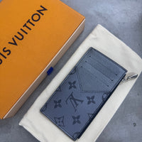 LOUIS VUITTON VIRGIL ABLOH MONOGRAM GUN METAL CANVAS COIN CARD HOLDER