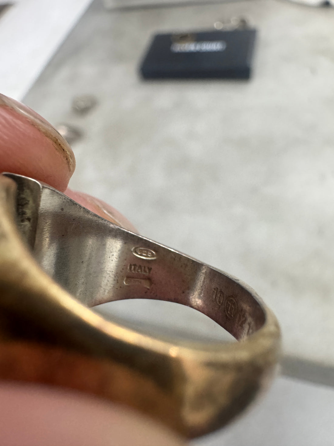 MARGIELA SIGNET SPLIT RING