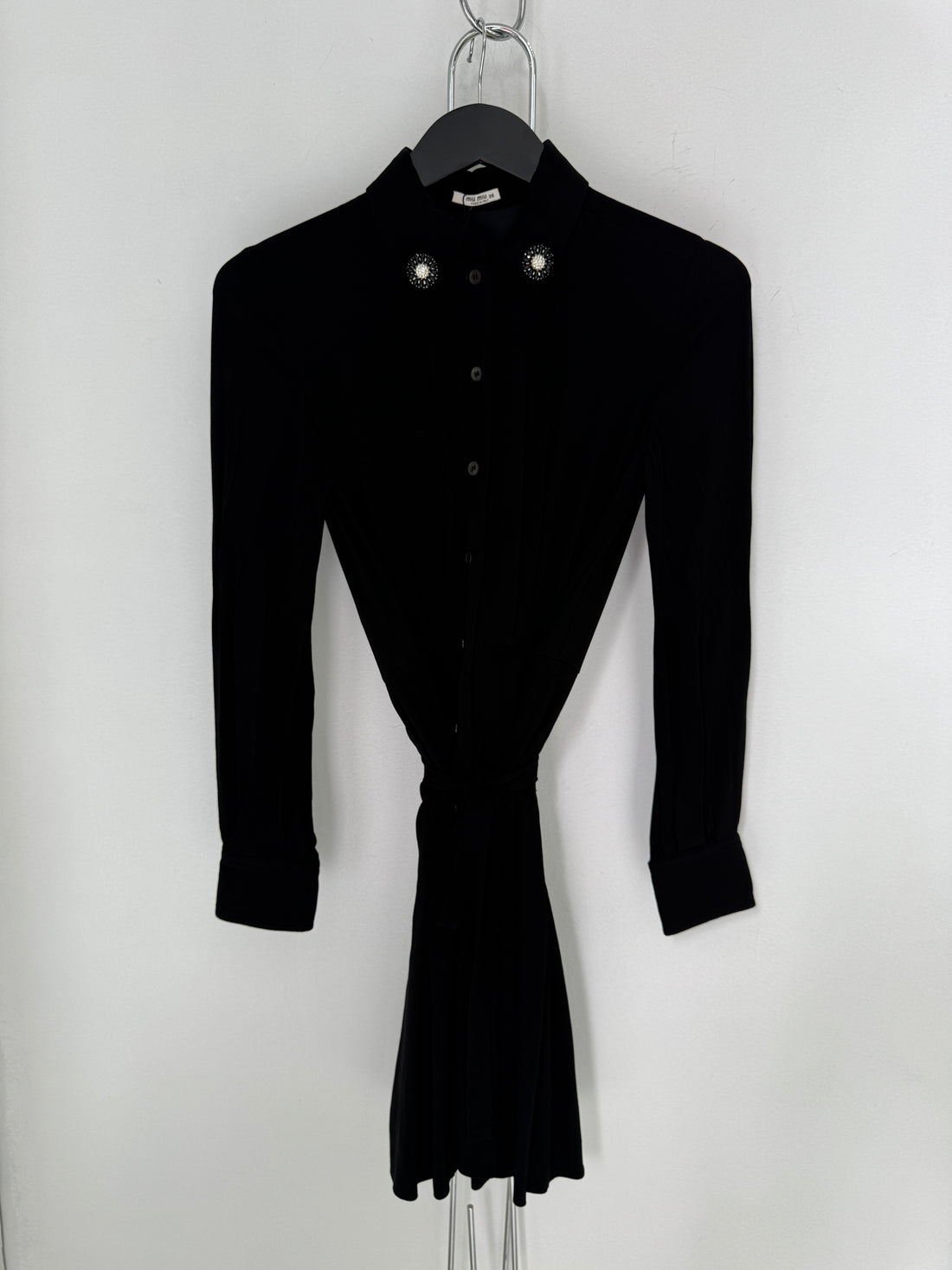 2010 Miu Miu L/S Silk Mini Dress