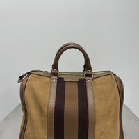 GUCCI BROWN SUEDE BOSTON BAG