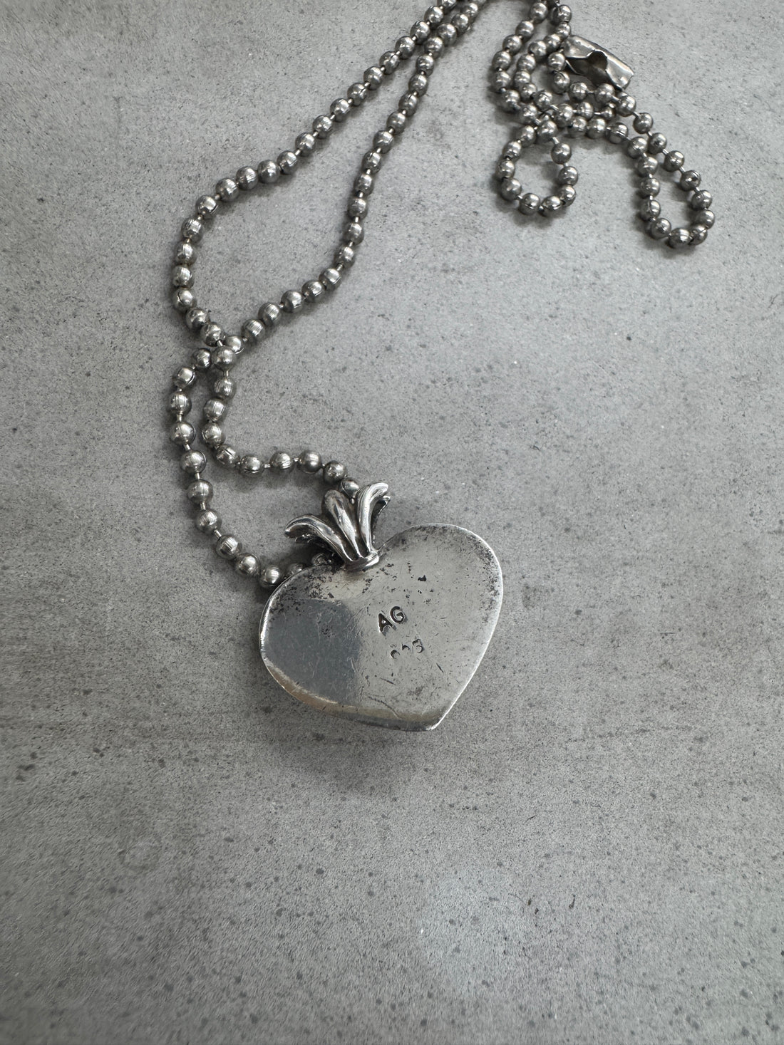 A&G VINTAGE HEART PENDANT