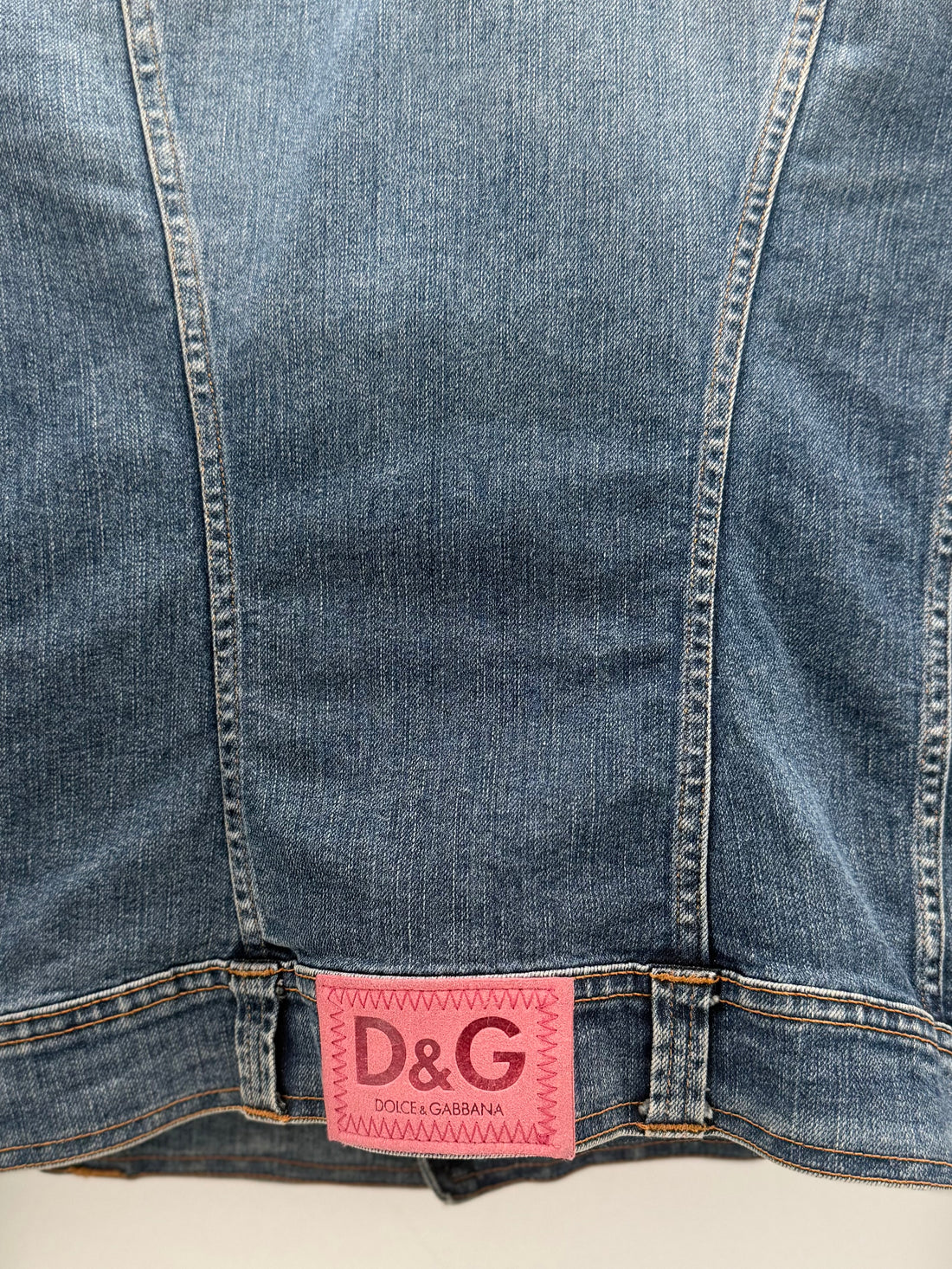 VINTAGE DOLCE & GABBANA FADED BLUE DENIM JACKET