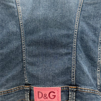 VINTAGE DOLCE & GABBANA FADED BLUE DENIM JACKET