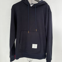 THOM BROWNE NAVY STRIPE HOODIE