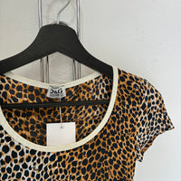 VINTAGE DOLCE & GABBANA LEOPARD PRINT S/S TOP
