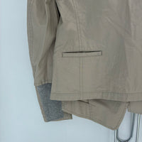 YOHJI YAMAMOTO Y'S BEIGE BOTTON BLAZER