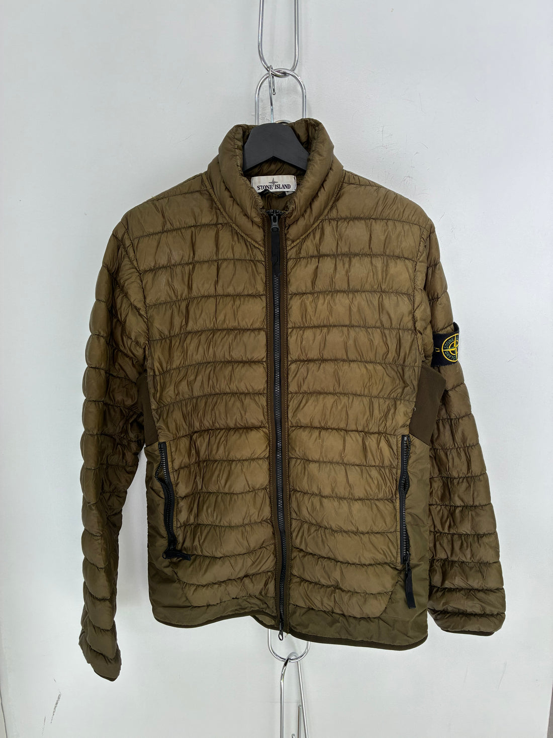 STONE ISLAND GREEN PUFFER JACKET