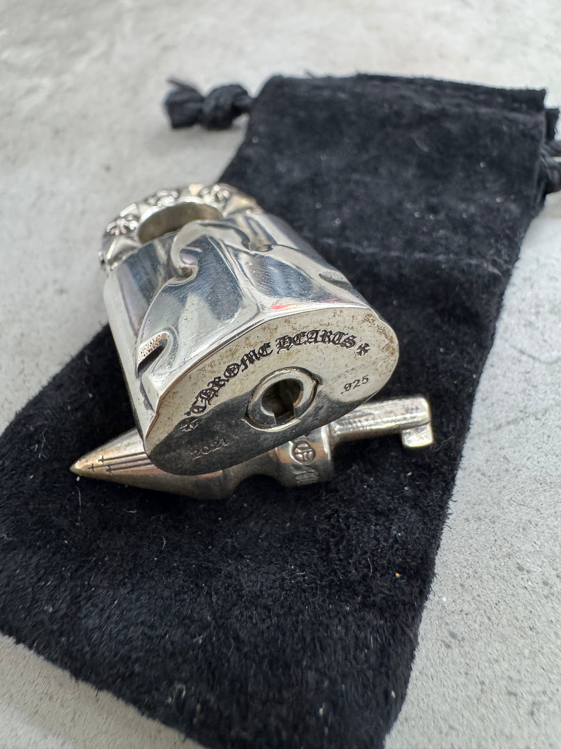 CHROME HEARTS FLEUR LOCK AND KEY