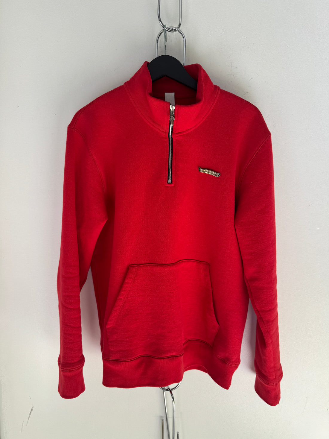 CHROME HEARTS TRIPLE PATCH RED QUARTER ZIP