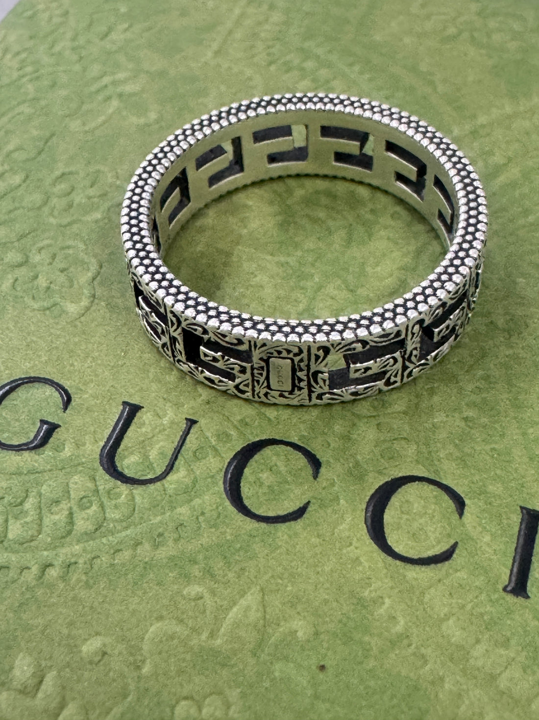GUCCI G RING 925 SILVER