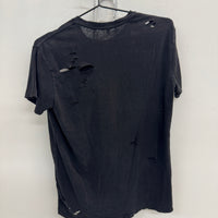 R13 BLACK DISTRESSED SHIRT