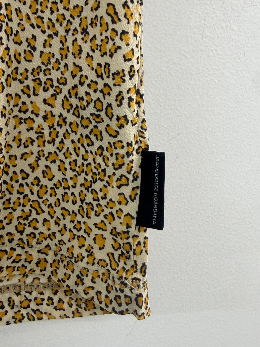VINTAGE DOLCE&GABBANA J&ANS LEOPARD PRINT 2 PIECE TOPS