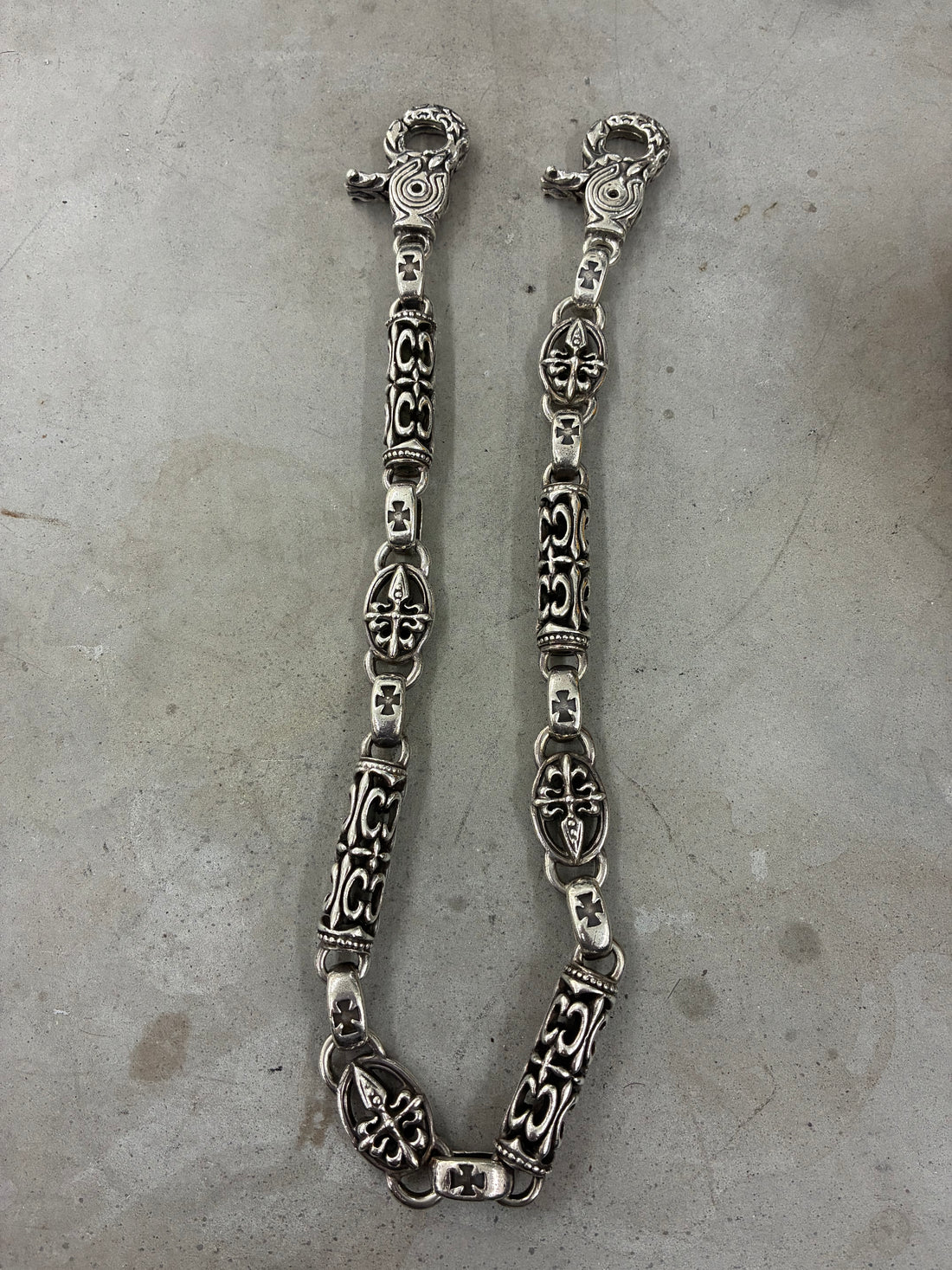 A&G ROCK VINTAGE BIG CELTIC & DAGGER WALLET CHAIN