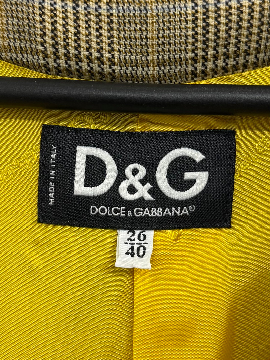 90S DOLCE&GABBANA GLEN PLAID TWO PIECE SETS
