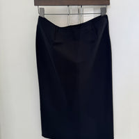 VINTAGE PRADA NAVY POLY/NYLON PENCIL SKIRT