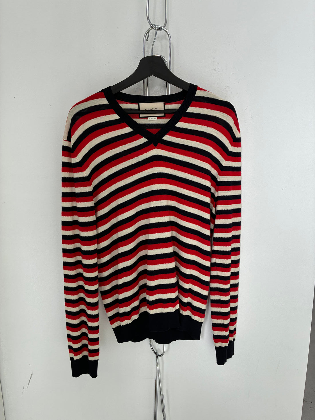 GUCCI STRIPED WOOL SWEATER