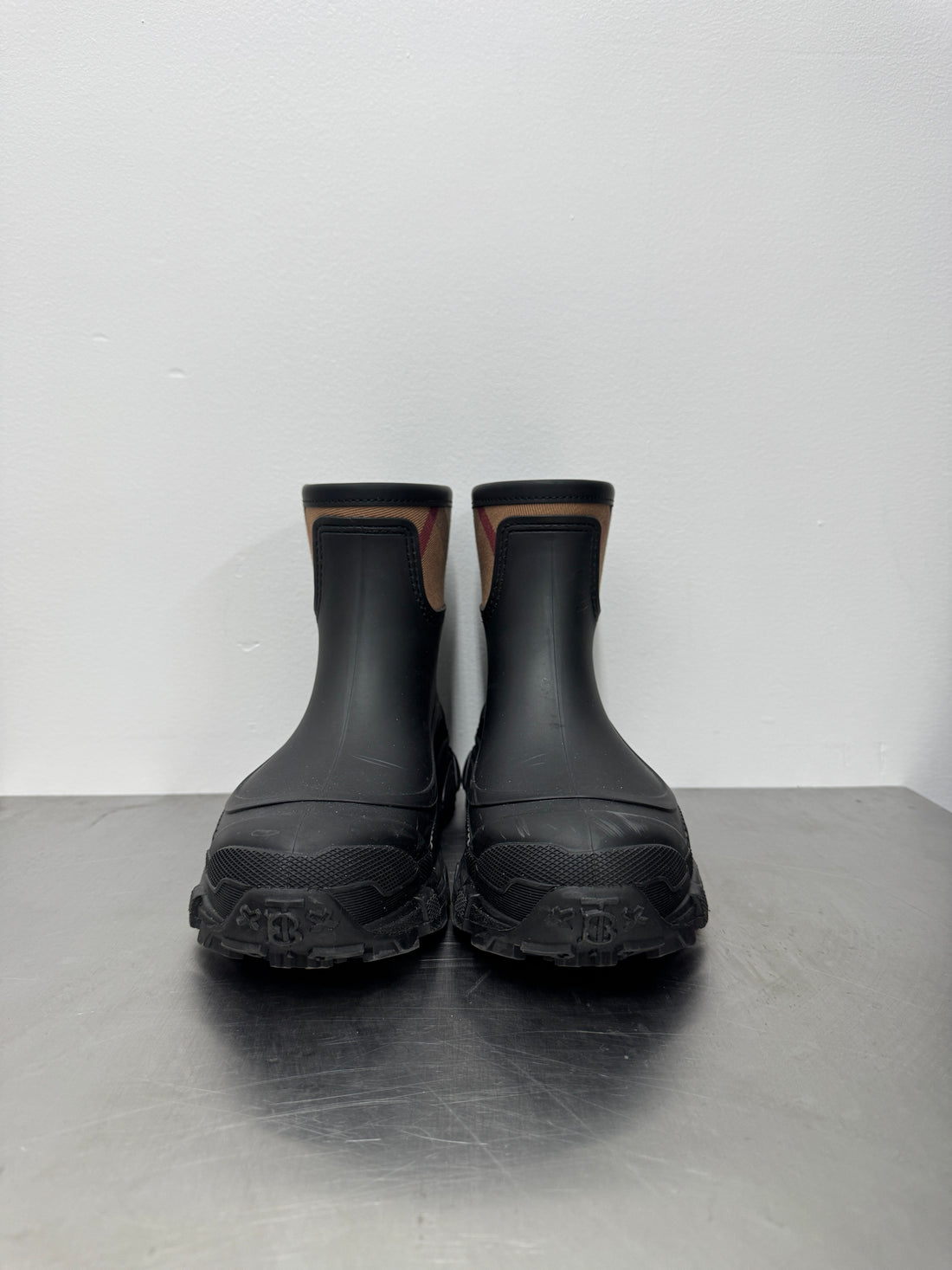 WOMENS BURBERRY NOVA CHECK PATTERN BOOTS