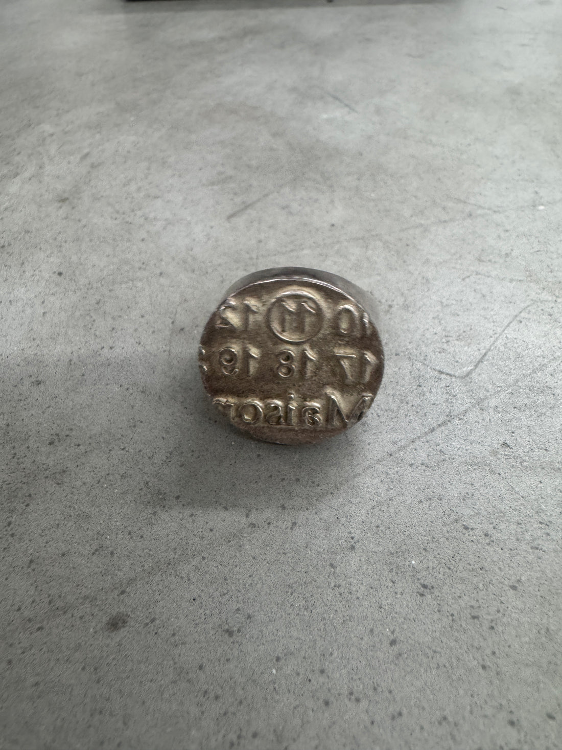 MARGIELA SOLID SILVER NUMBERS RING