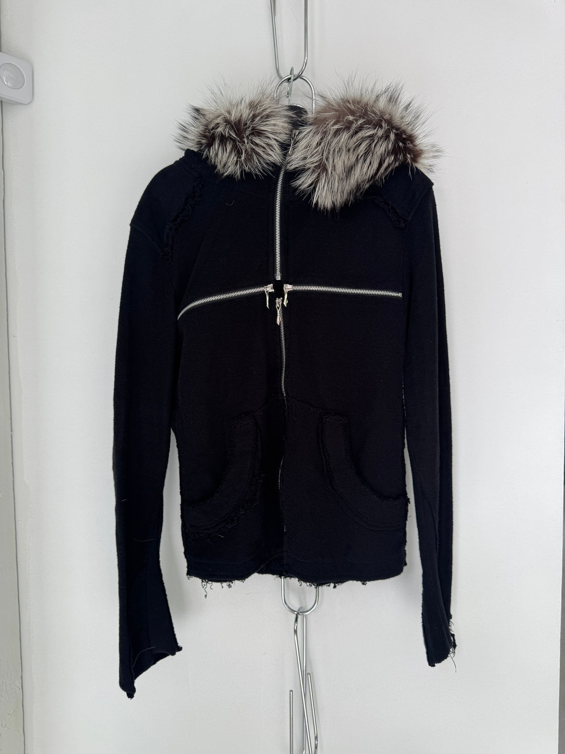 14TH ADDICTION CROSS ZIP FUR HOODIE