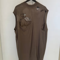 RICK OWENS DRKSHDW GRAY HOLLYWOOD TARP TSHIRT