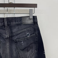 WOMENS R13 BLACK WASHED DENIM JEANS